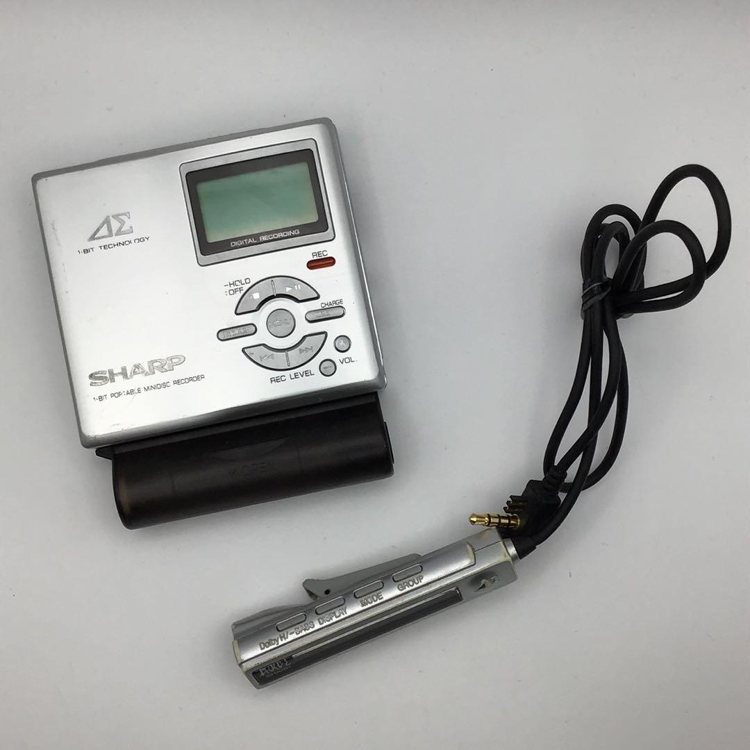 動作品 SHARP MD-DR7 シルバー シャープ MDプレーヤー レコーダー