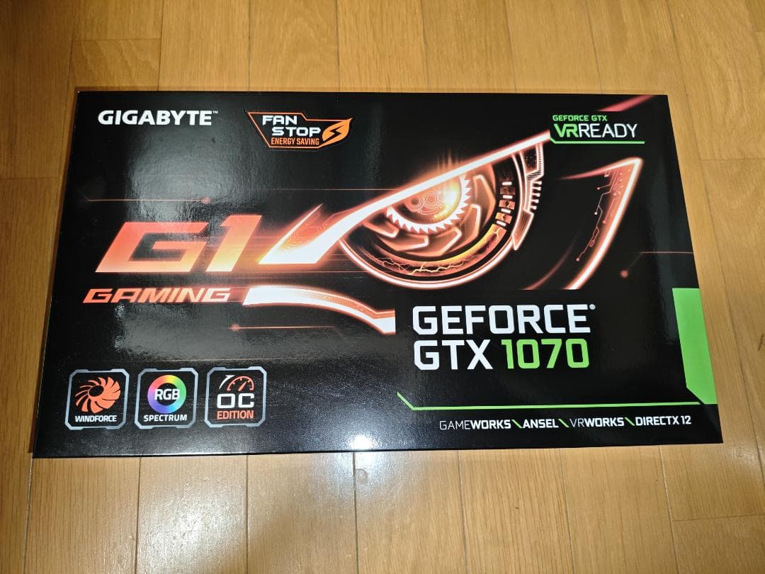 グラフィックボード・グラボ・ビデオカード GIGABYTE GeForce GTX 1070 8GB