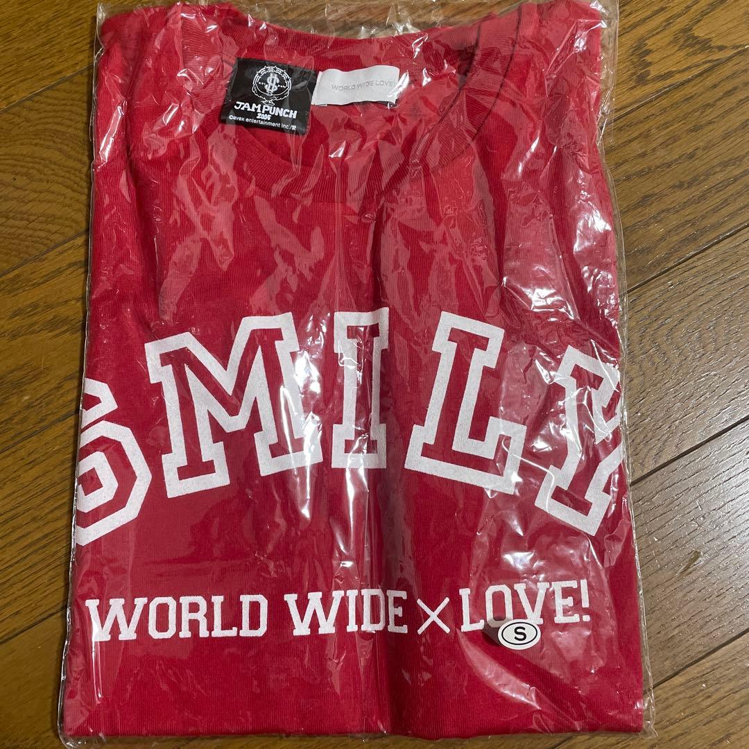 マ*ン様 大塚愛　SMILY Tシャツ　赤　ライブ ロック　ピチT チビT スマ