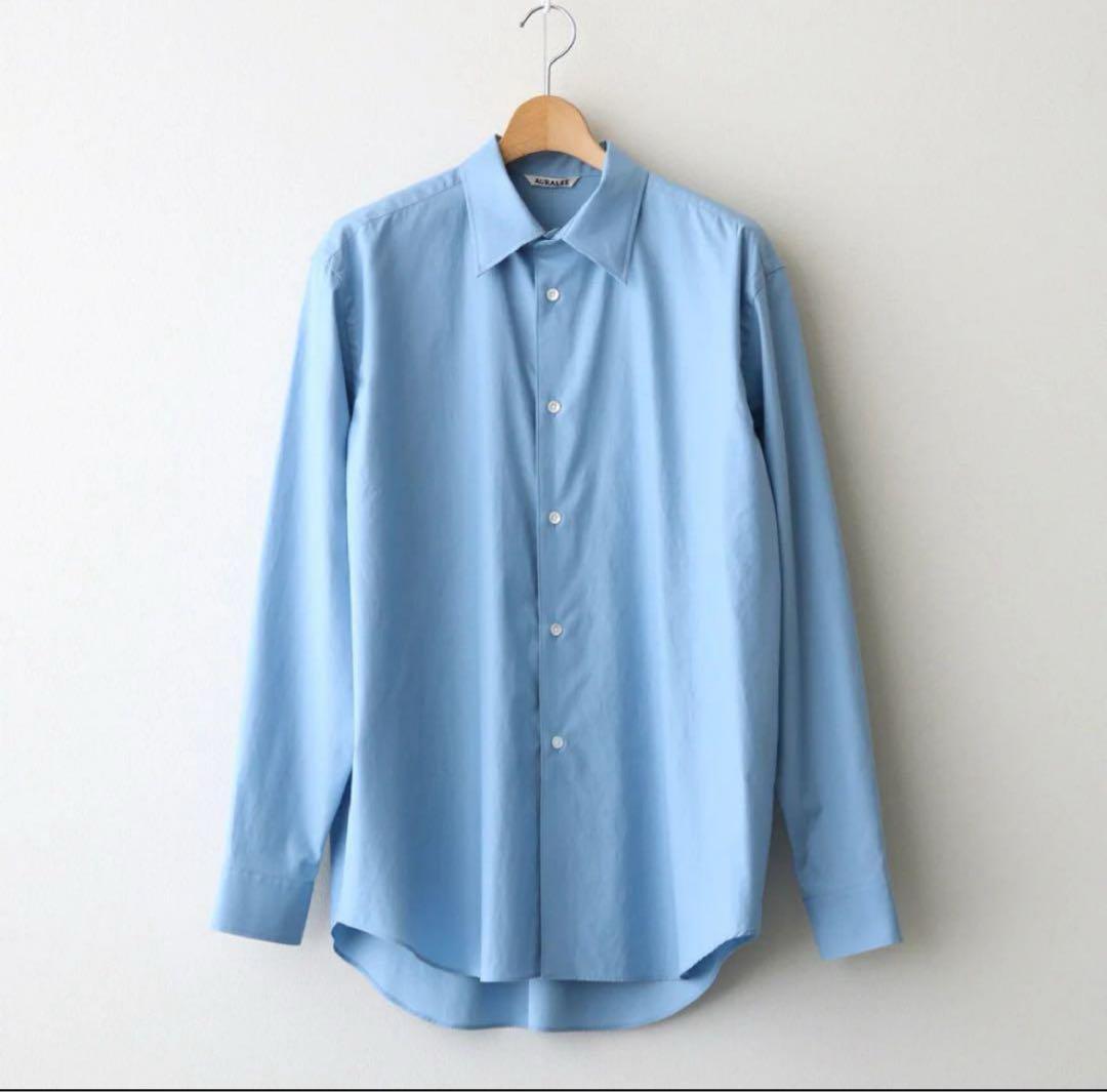 トップス AURALEE 24ss WASHED FINX TWILL BIGSHIRT