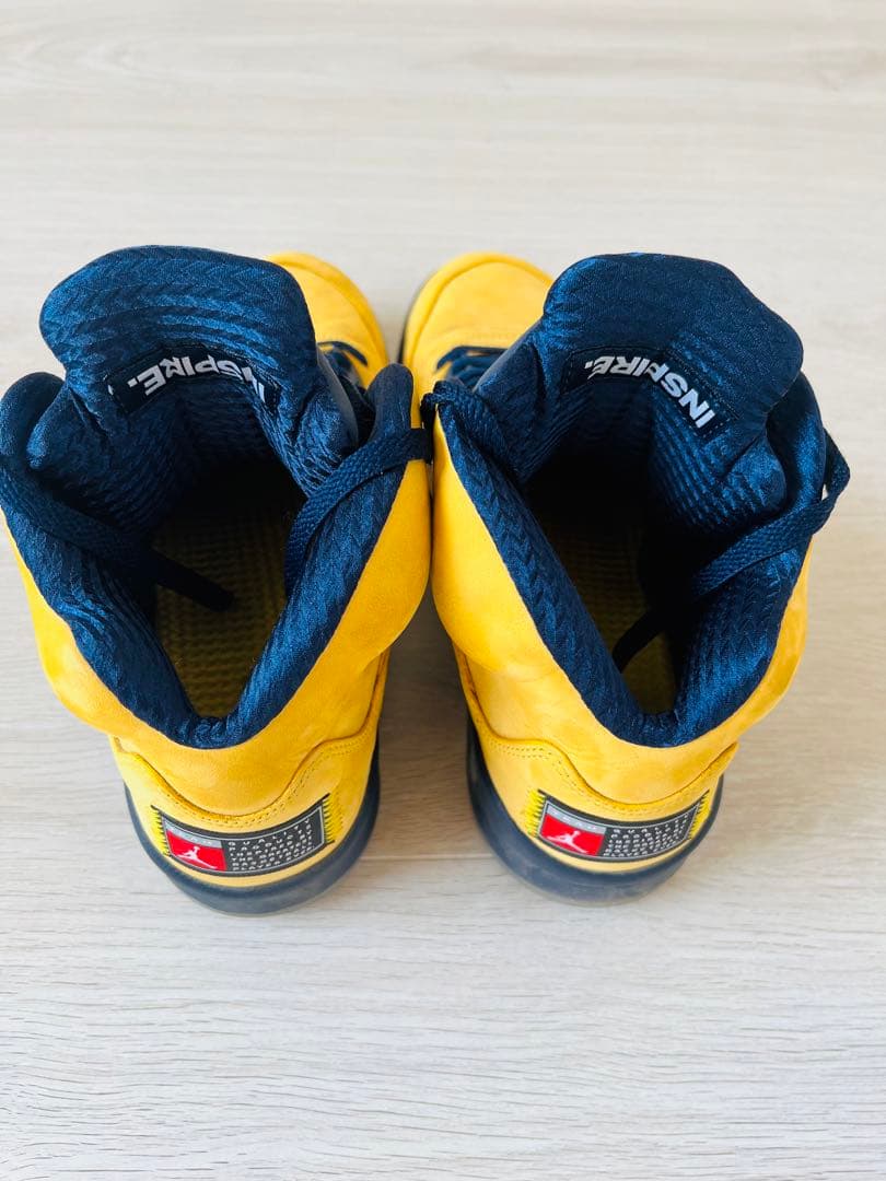 NIKE AirJodan 5 MICHIGAN 27cm 不思議な贈り物を付き