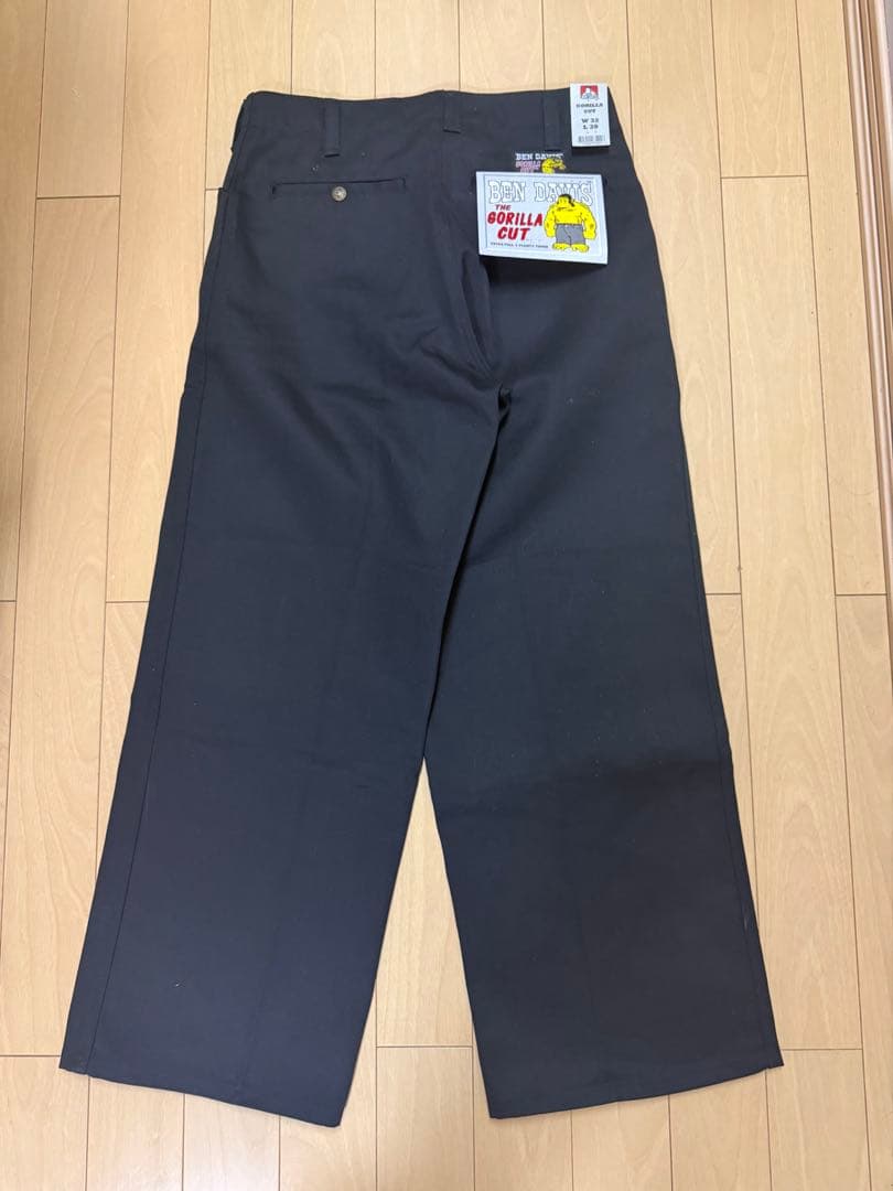 BEN DAVIS GORILLA CUT ワークパンツ ブラック W32L30