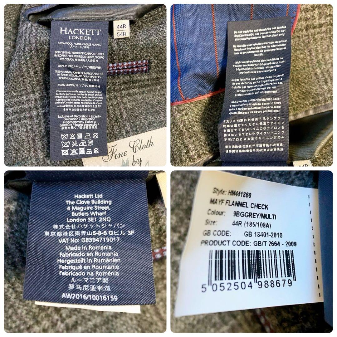 【FOX BROTHERS】HACKETT　テーラード　フランネル　チェックXL