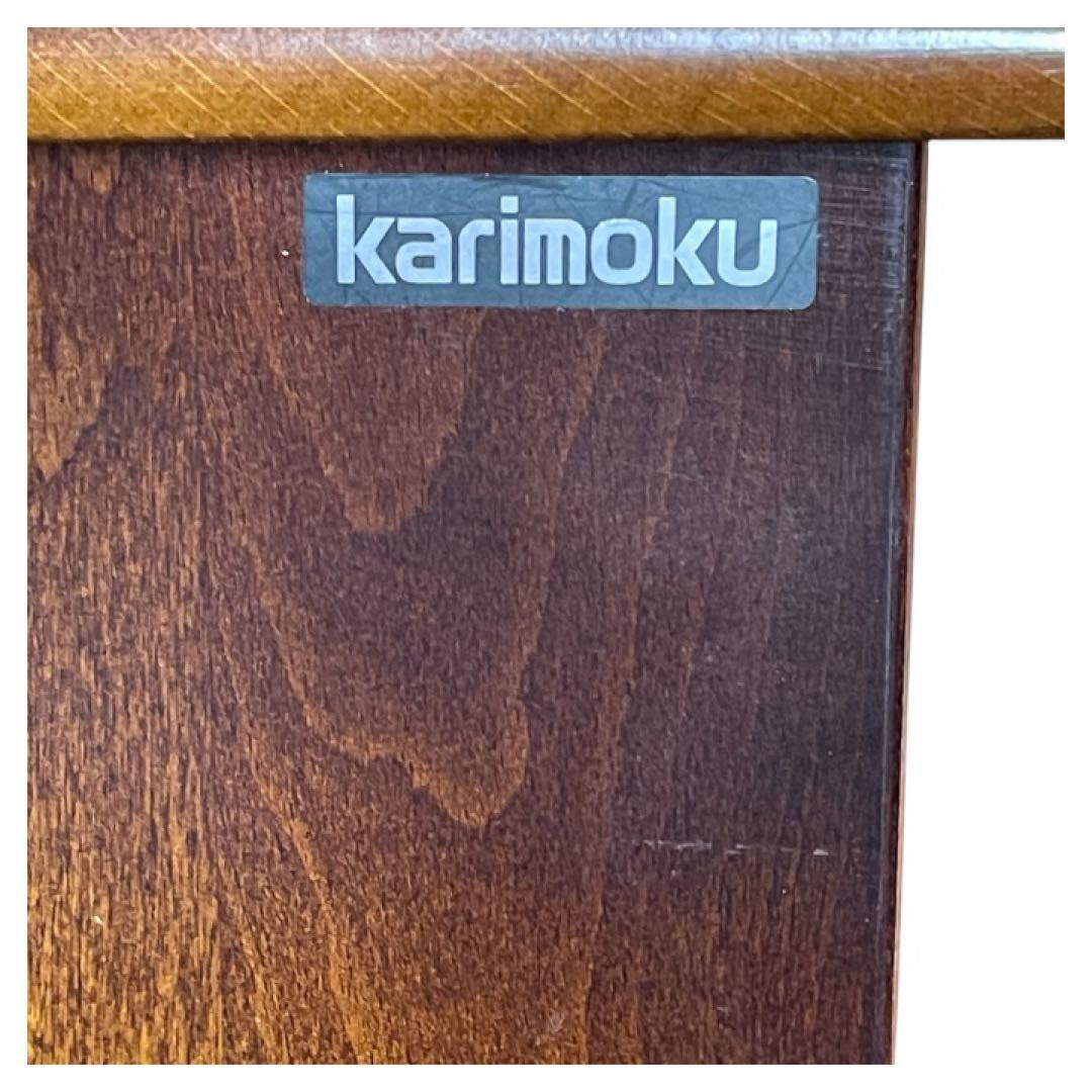Karimokuカリモク コロニアル 花台 収納棚 レトロモダン家具