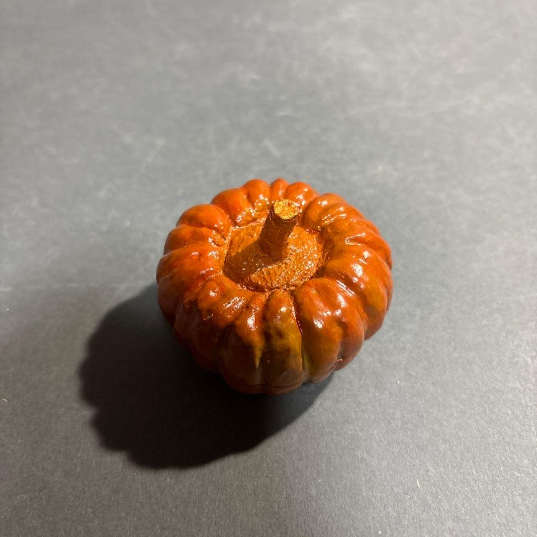 國田領治　長斎　南瓜　香合　共箱