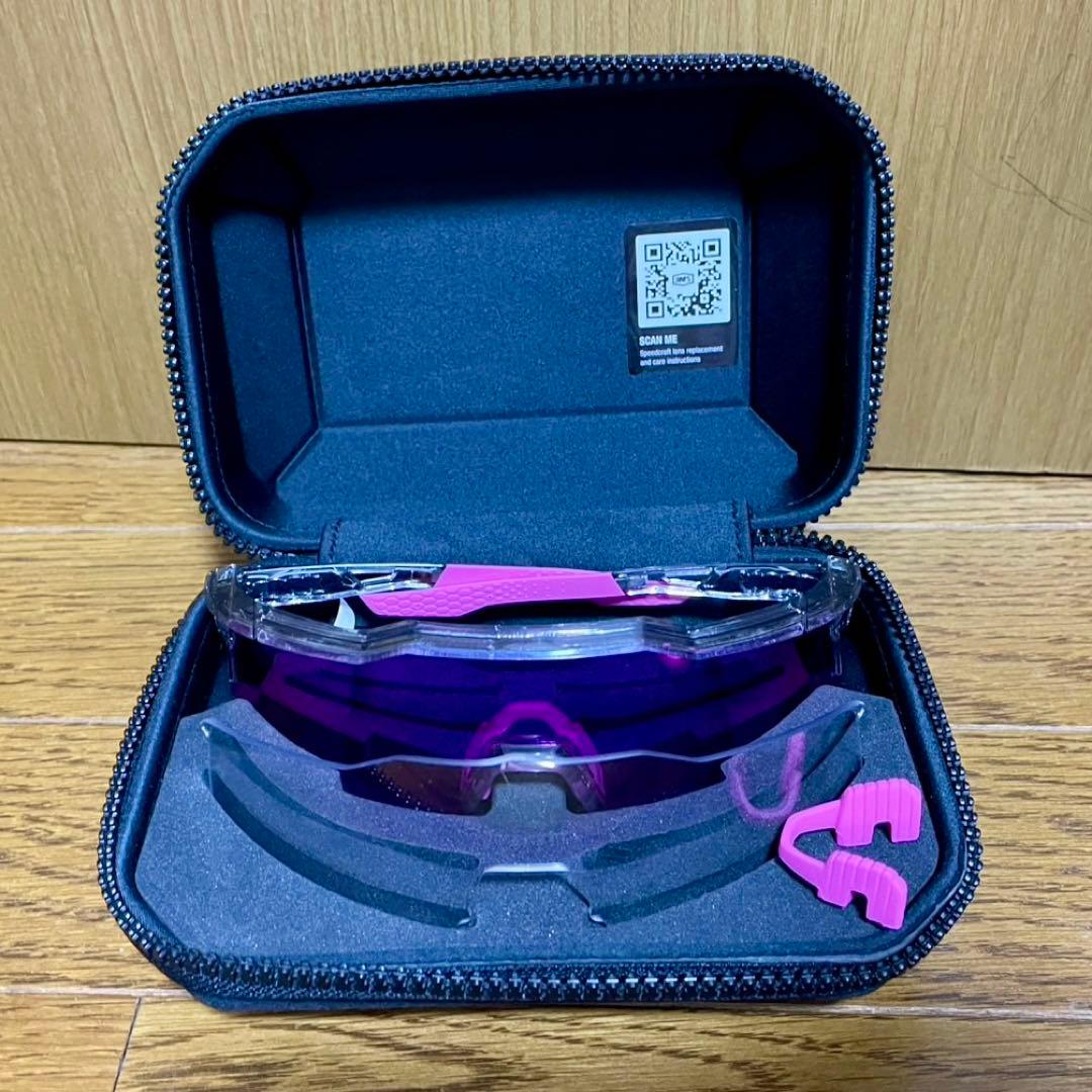 100% SPEEDCRAFT ピンクレンズ サングラス