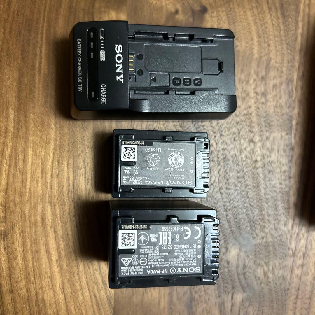 SONY HDR-CX680 レッド ハンディカム バッテリー2個付き