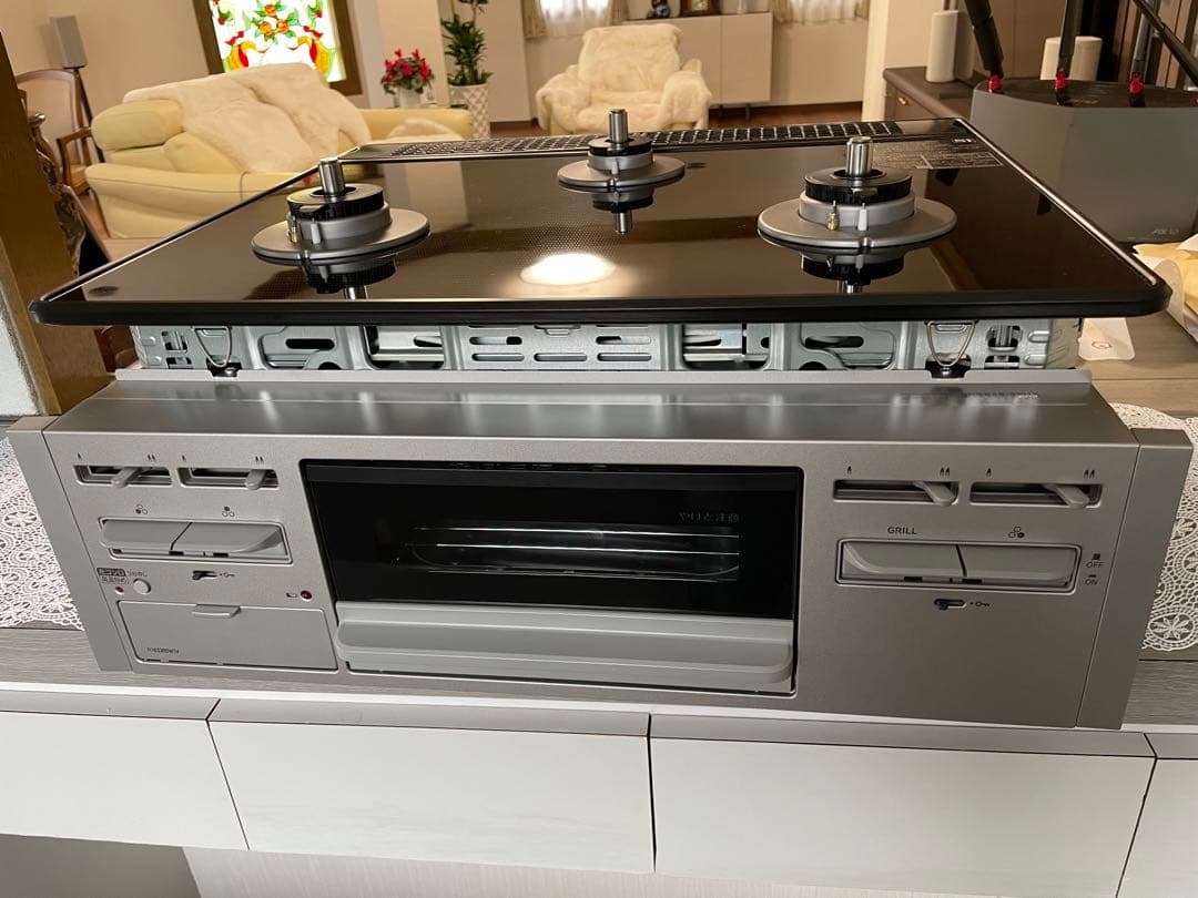 リンナイ　グリル付きガスコンロ　　未使用　ビルトイン