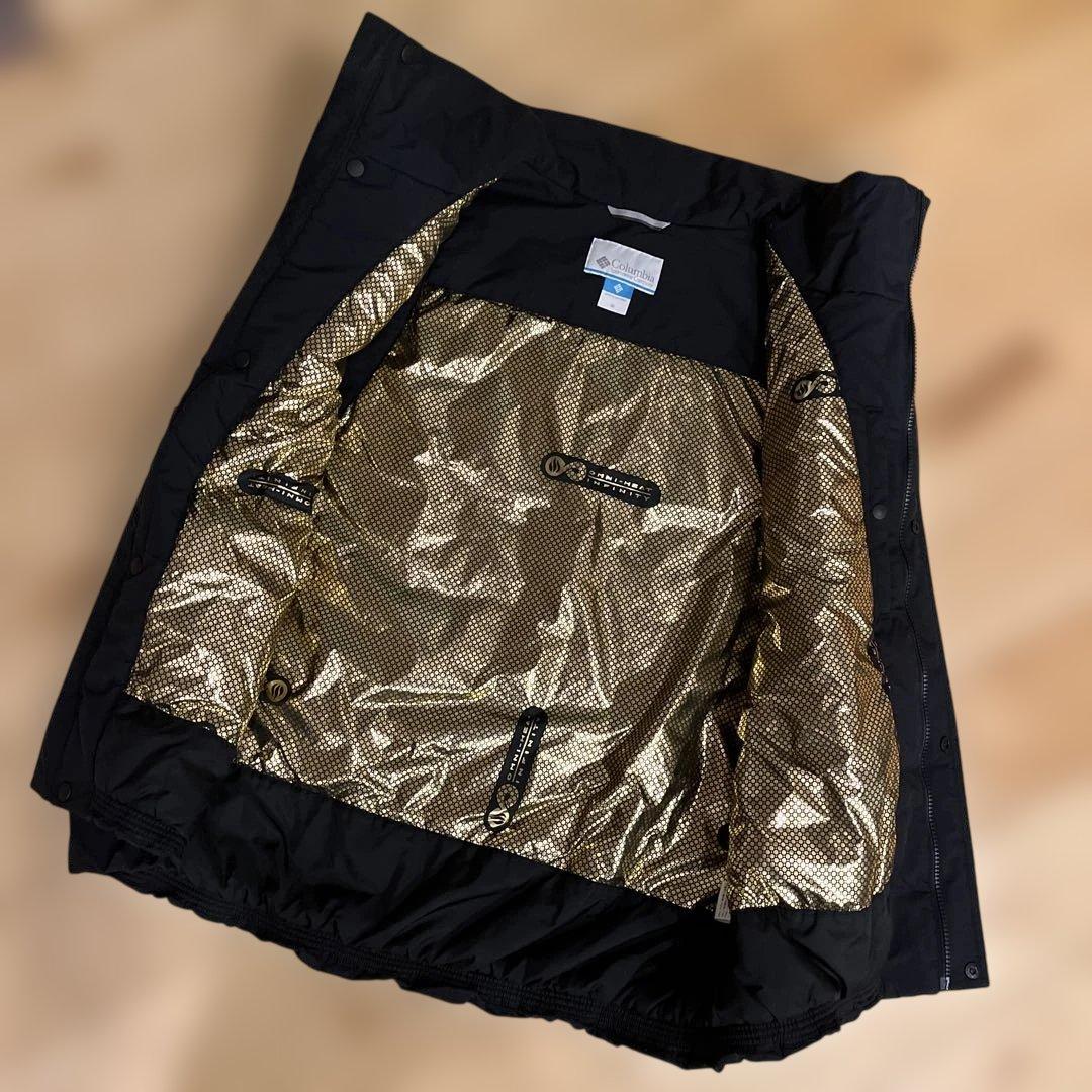 コロンビア　秋冬向け！中綿ベスト黒M ボウルトゥドーム