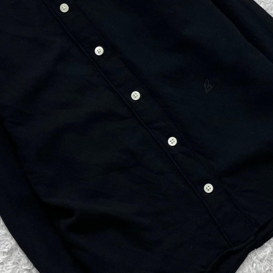 美品✨マディソンブルー ハイカラーマダムウールシャツ B刺繍 ブラック 黒 01