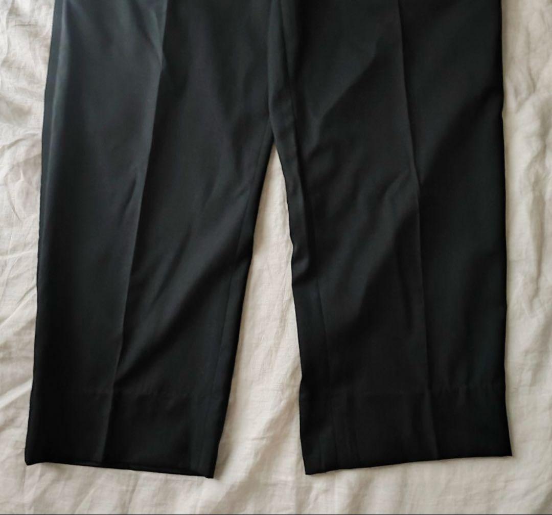 レア 80~ VALENTINO 2タック ワイドスラックス 黒 OPTIジップ