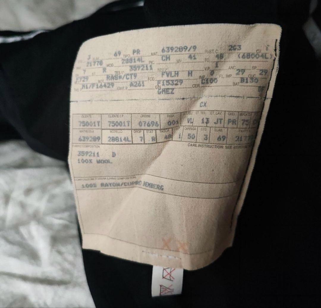 レア 80~ VALENTINO 2タック ワイドスラックス 黒 OPTIジップ