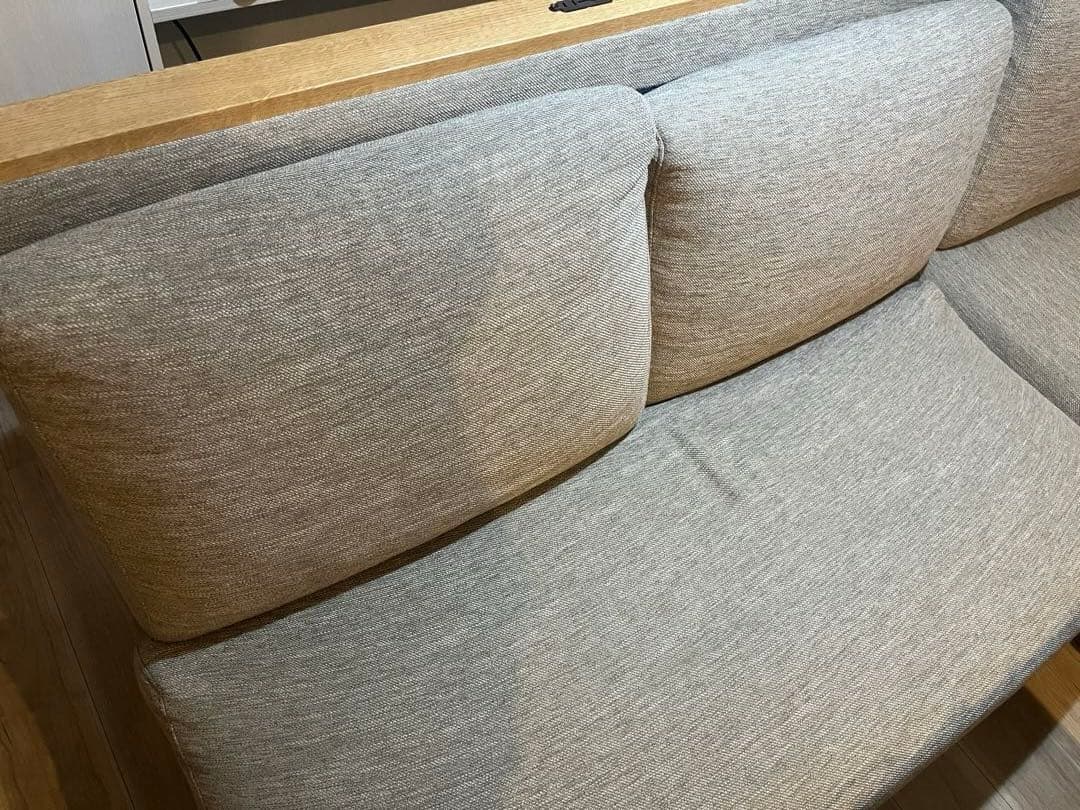 【売り切り】ニトリ リビングダイニングソファLD1(2P LBR/DR-BE)