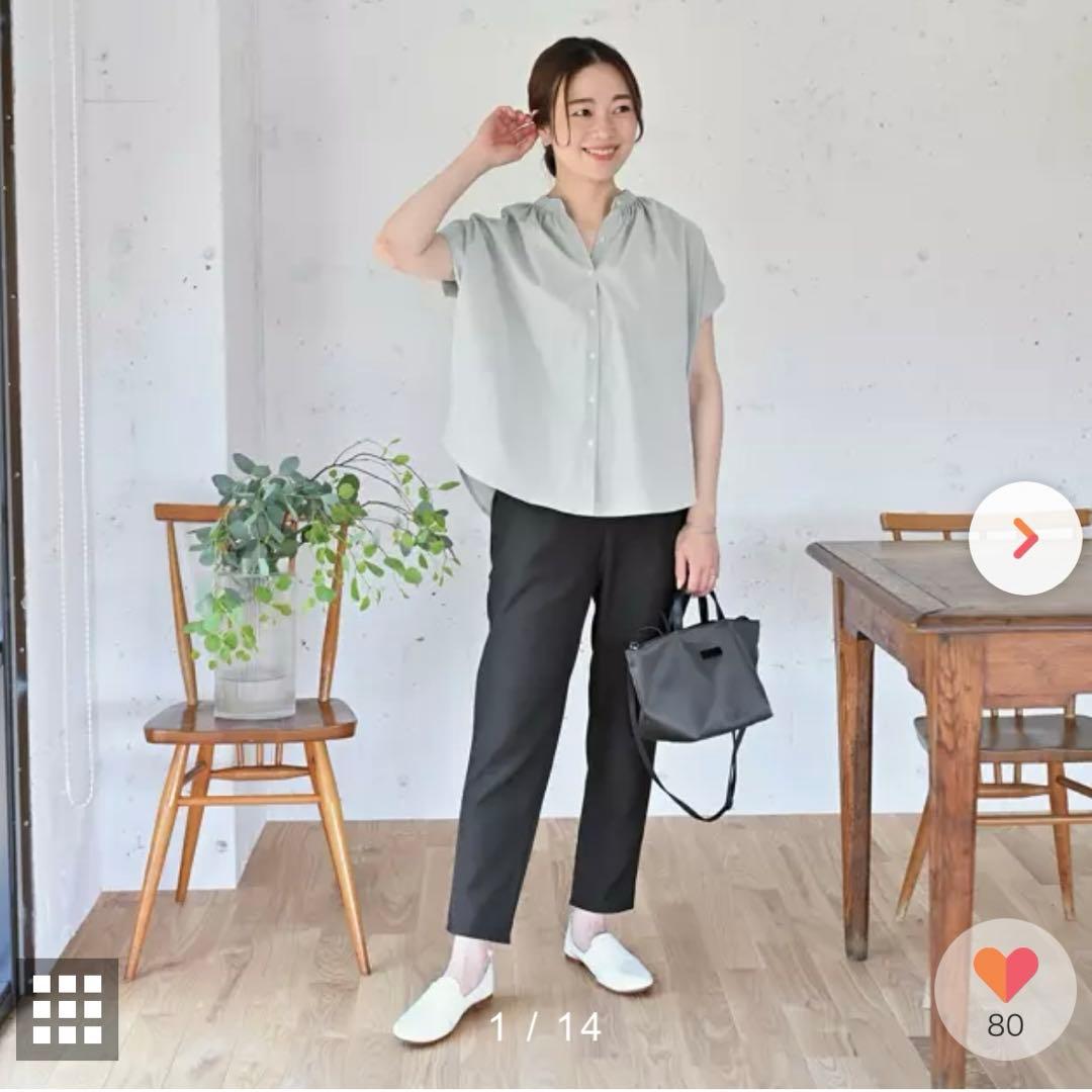 OUR 【LEE別注】【洗える】【接触冷感】涼しくはけるテーパードパンツ