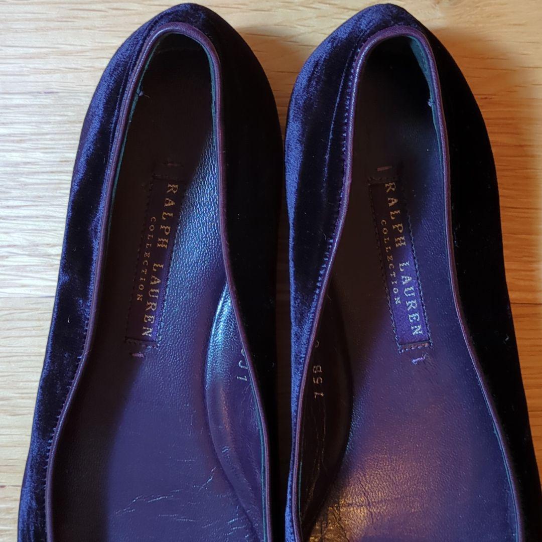 美品★ラルフローレン バレエ　フラットシューズ パンプス 紫