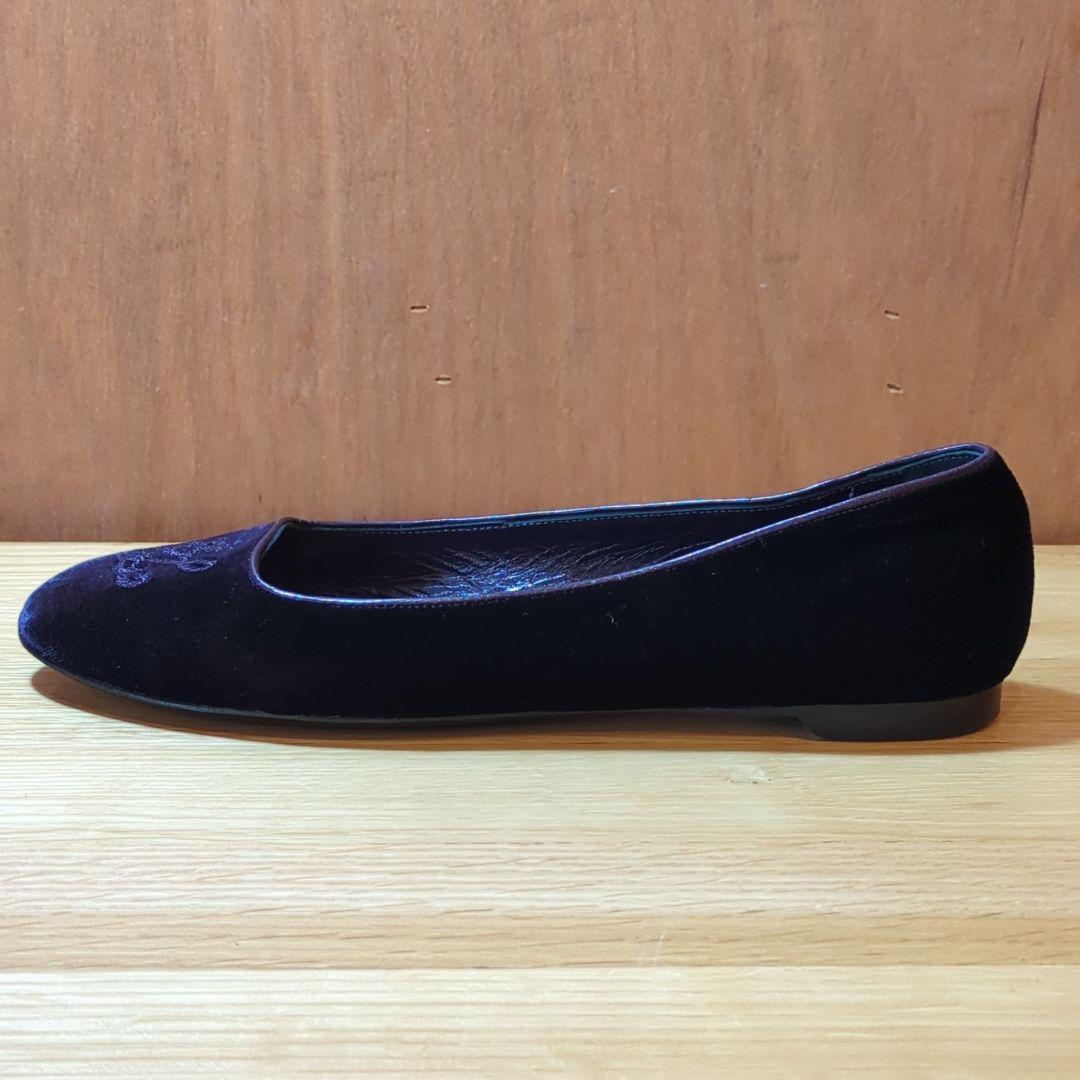 美品★ラルフローレン バレエ　フラットシューズ パンプス 紫