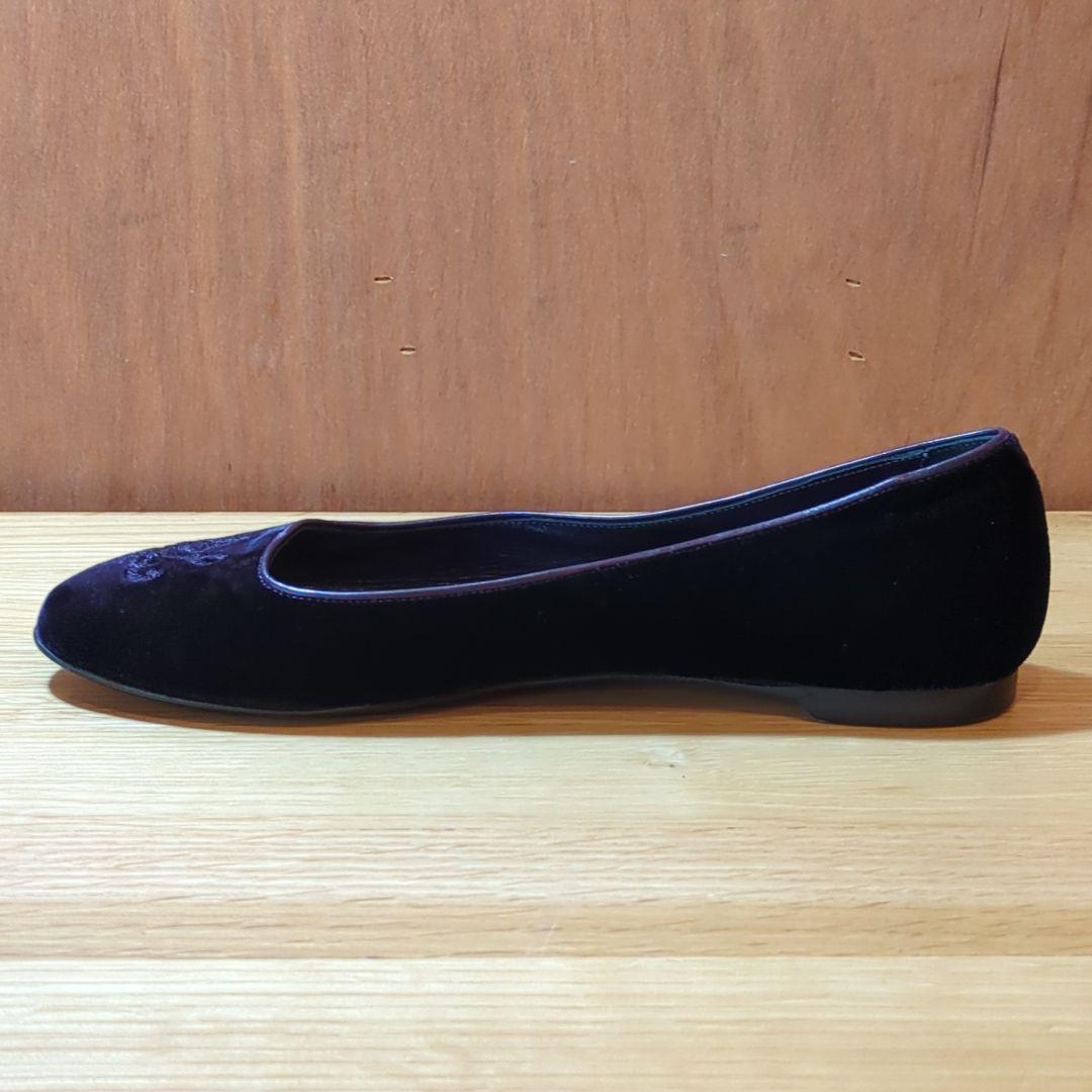 美品★ラルフローレン バレエ　フラットシューズ パンプス 紫