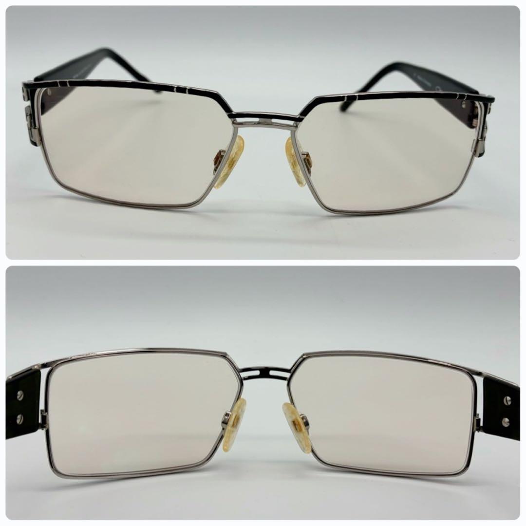 Cazal カザール サングラス ヴィンテージ ブラック シルバー 度入り