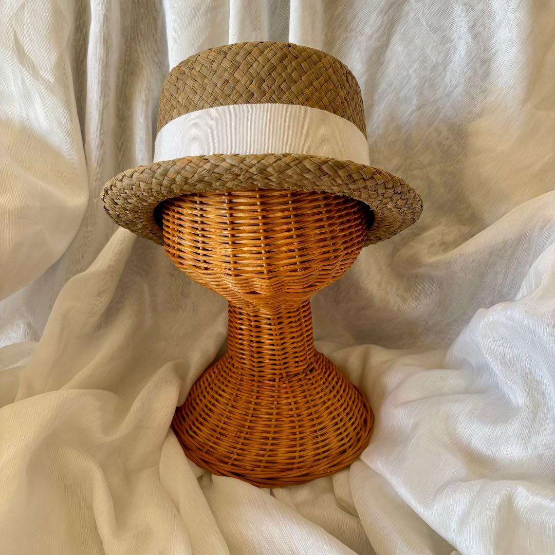 帽子作家tefhatカンカン帽麦わら帽子試着のみ