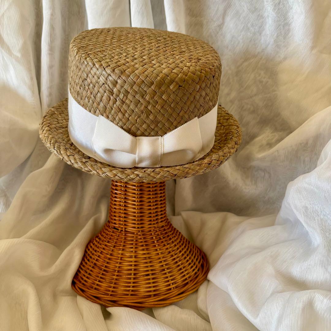 帽子作家tefhatカンカン帽麦わら帽子試着のみ