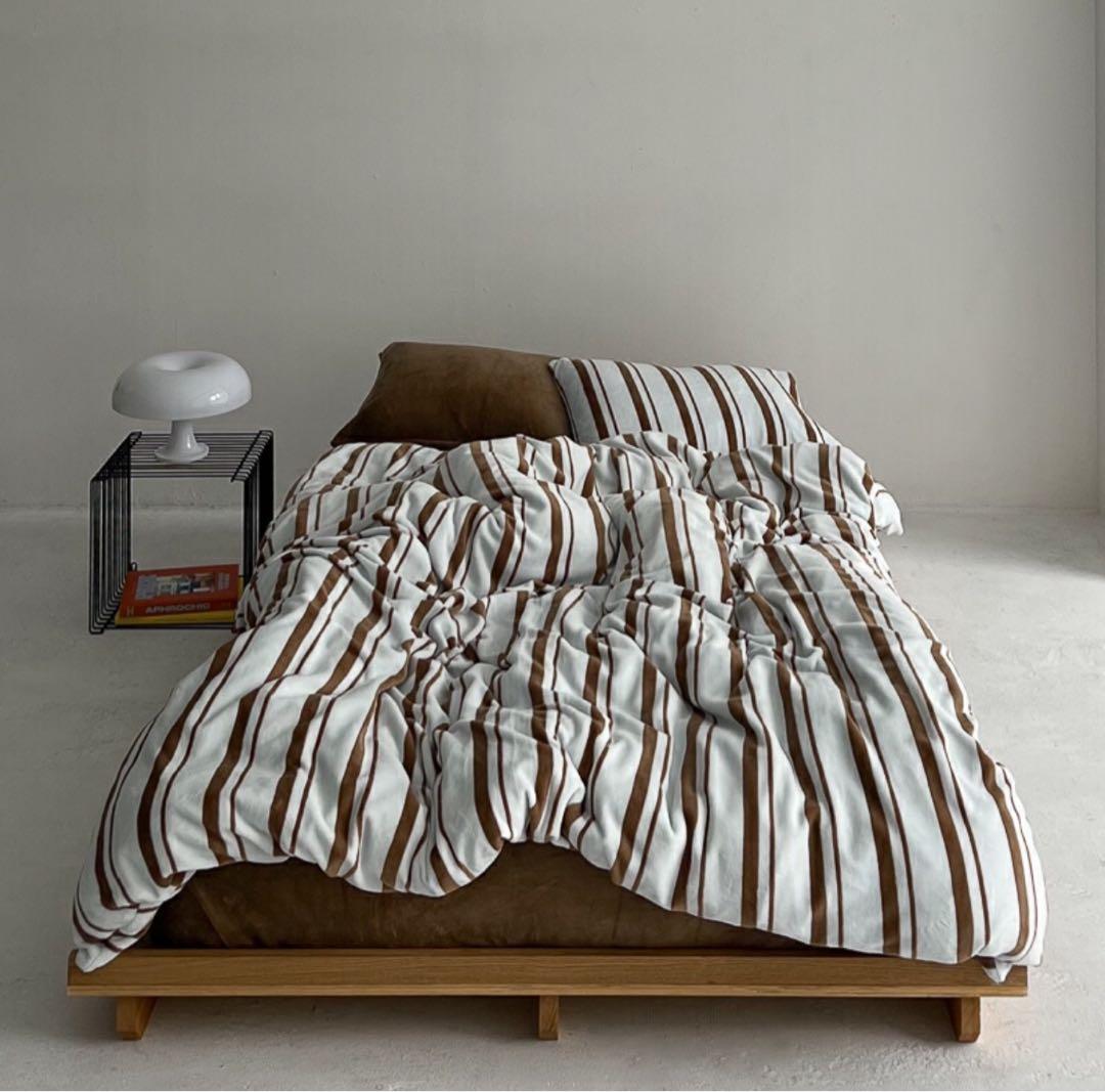 未開封mint×brown 布団カバーセットART OF BLACK