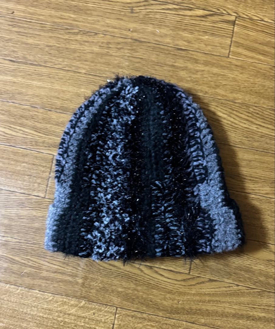 な*ほ様 Supreme ボーダー柄 ニット帽 ファー