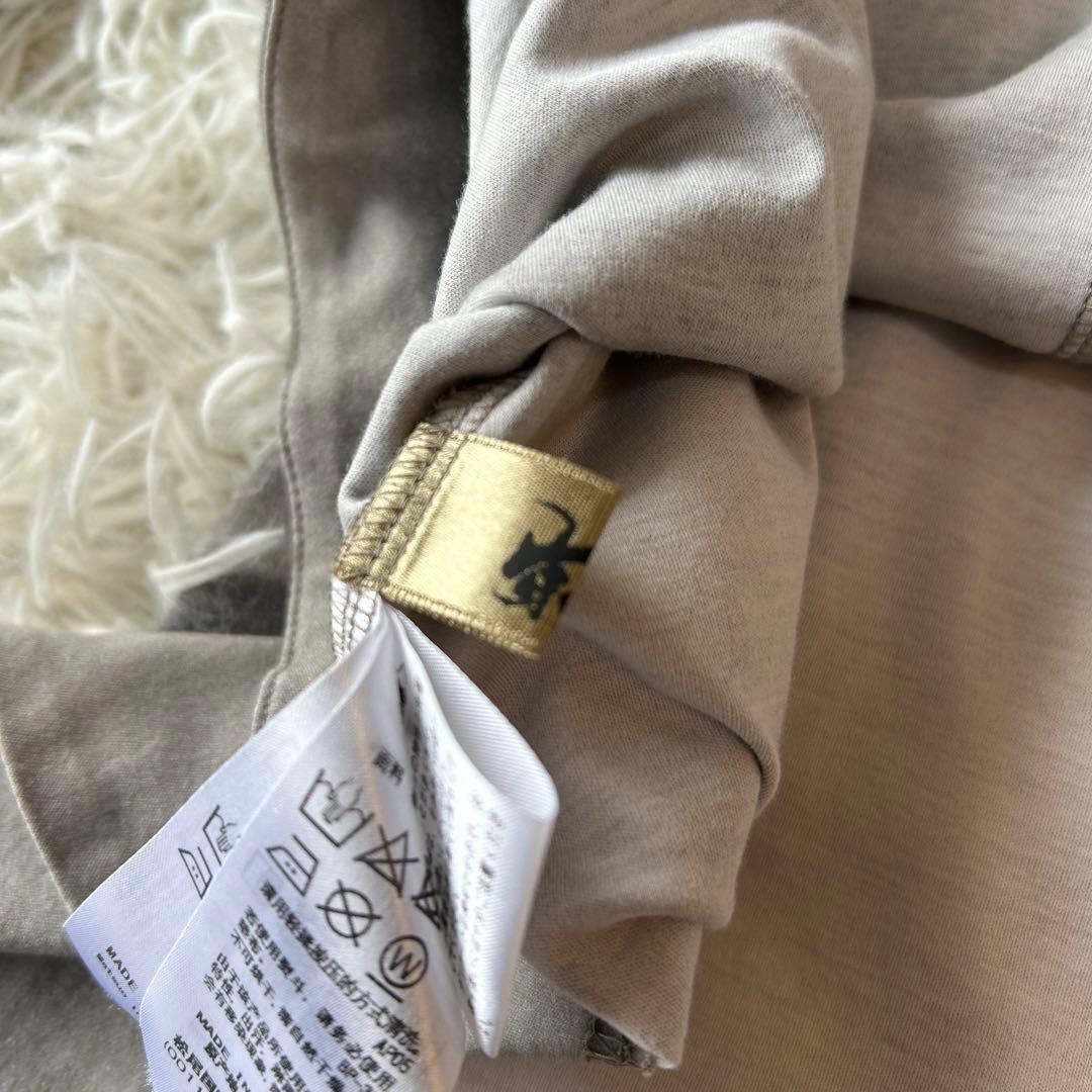 芽風　センソユニコ　ペイントプリント　カットソー　変形　ゆったり　ブラック