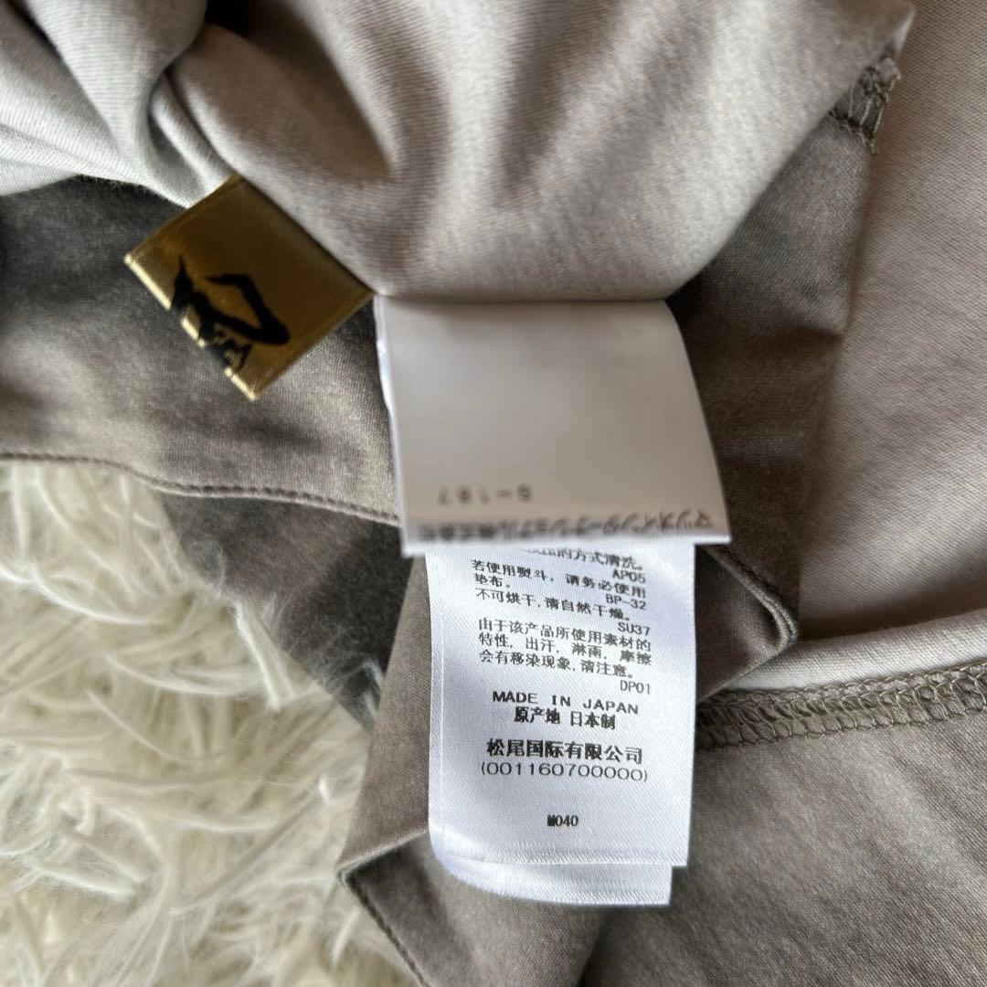 芽風　センソユニコ　ペイントプリント　カットソー　変形　ゆったり　ブラック