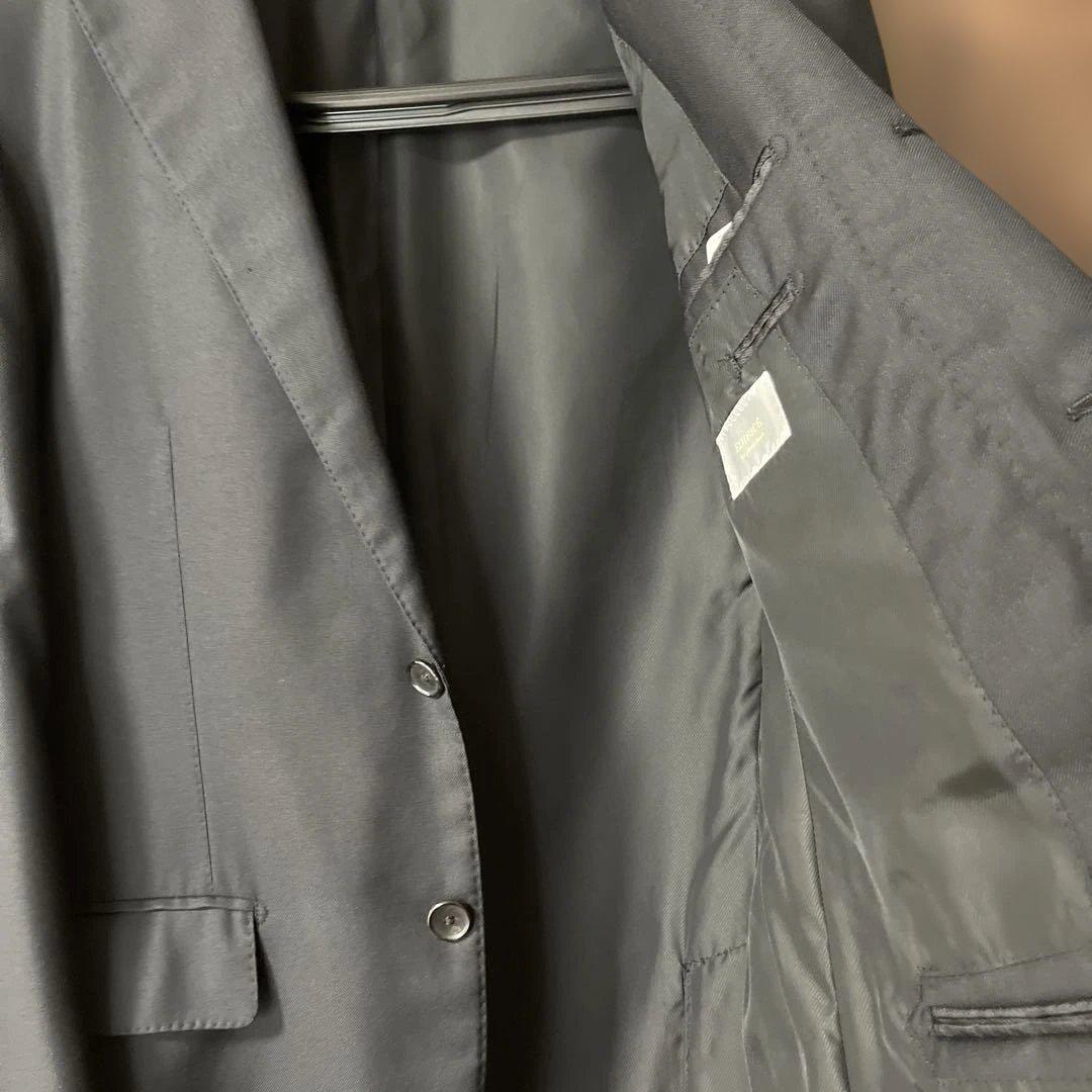 エディフィス ビジネススーツ ブラック　シルク　サイズ48