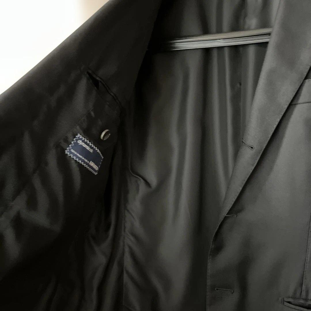 エディフィス ビジネススーツ ブラック　シルク　サイズ48