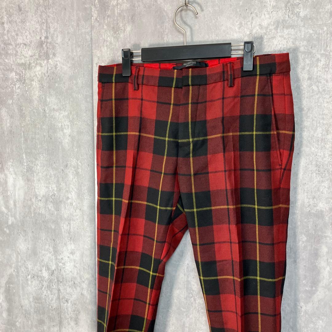 VALENTINO タータンチェック スラックス 46