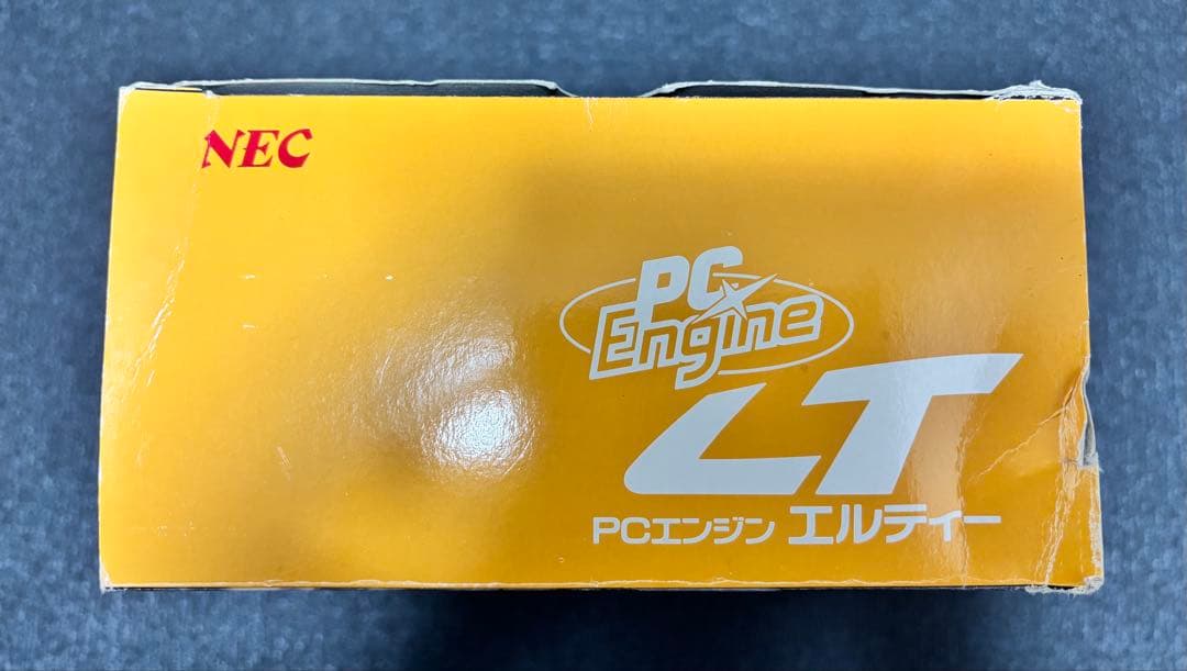 ジャンク　PCエンジン LT 本体 箱説付 スーパーロムロムアダプタ付 通電不可