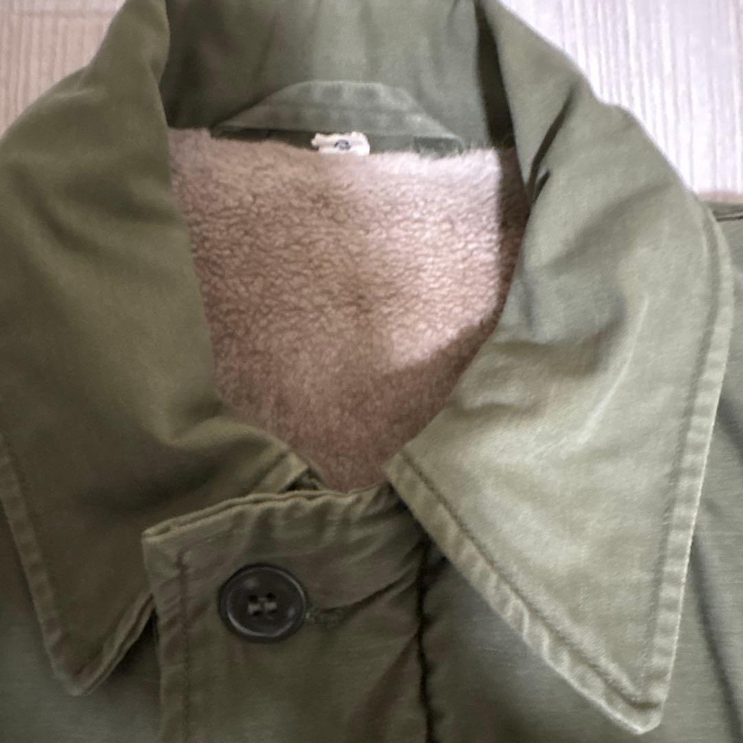 US NAVY A-2 デッキジャケット オリーブグリーン ビンテージ