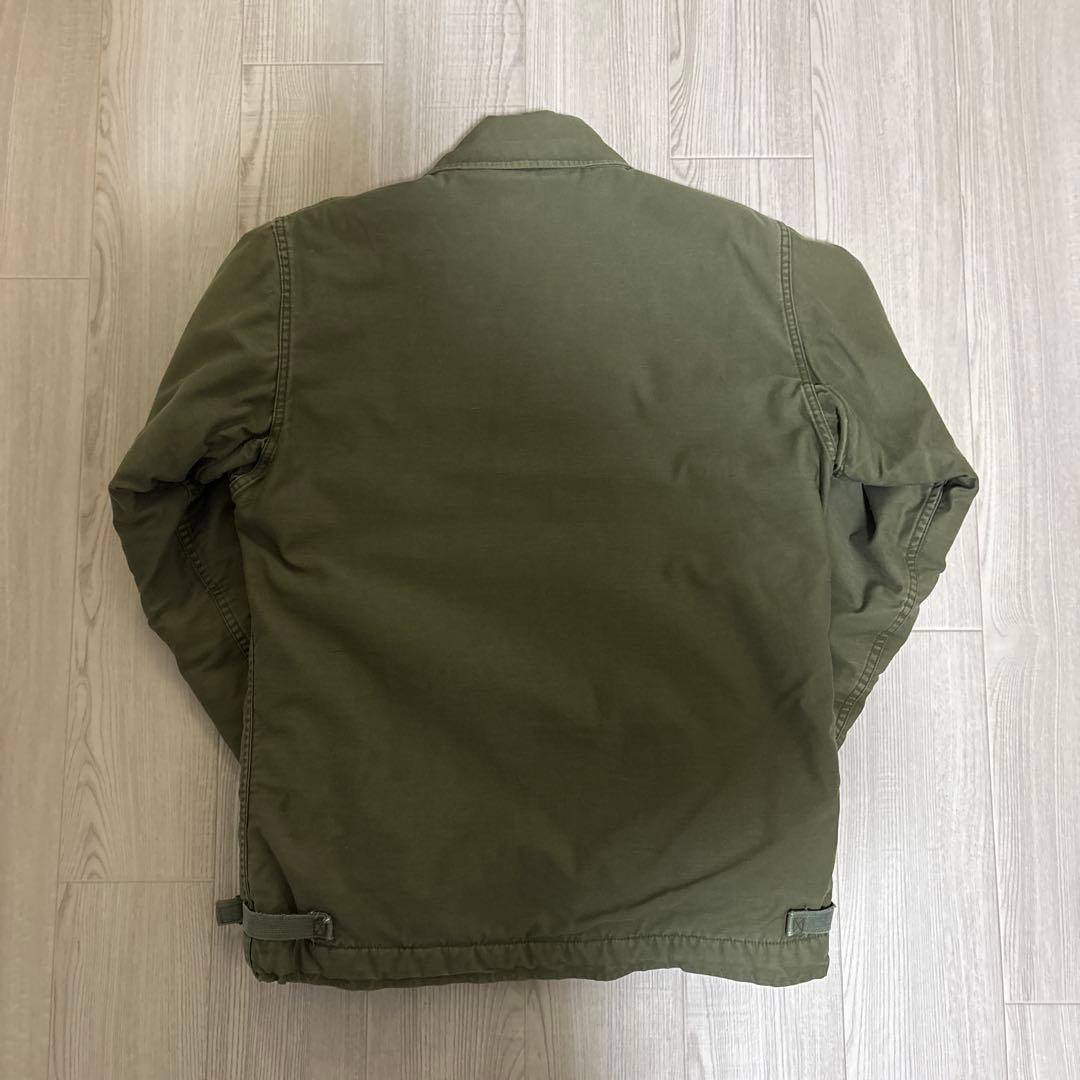 US NAVY A-2 デッキジャケット オリーブグリーン ビンテージ