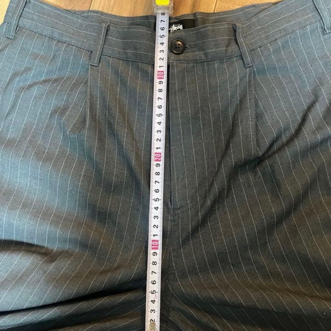 パンツ STUSSY STRIPED VOLUME PLEATED TROUSER 32
