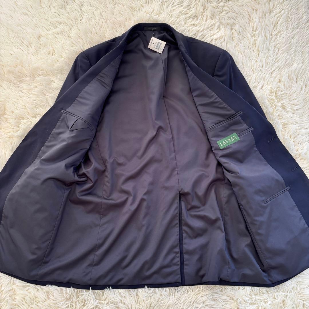 未使用ラルフローレンRALPH LAUREN 金釦紺ブレ2Bテーラードジャケット