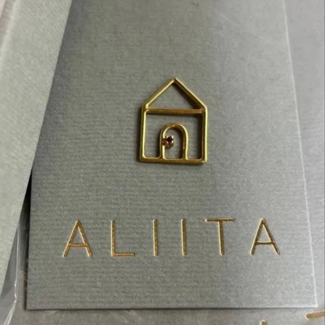 ヤ*す様 即購入OK 新品 aliita アリータ ハウス 家 ネックレス ルビ