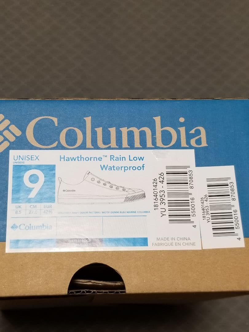 靴 [Columbia] Hawthorne Rain Low Waterproof