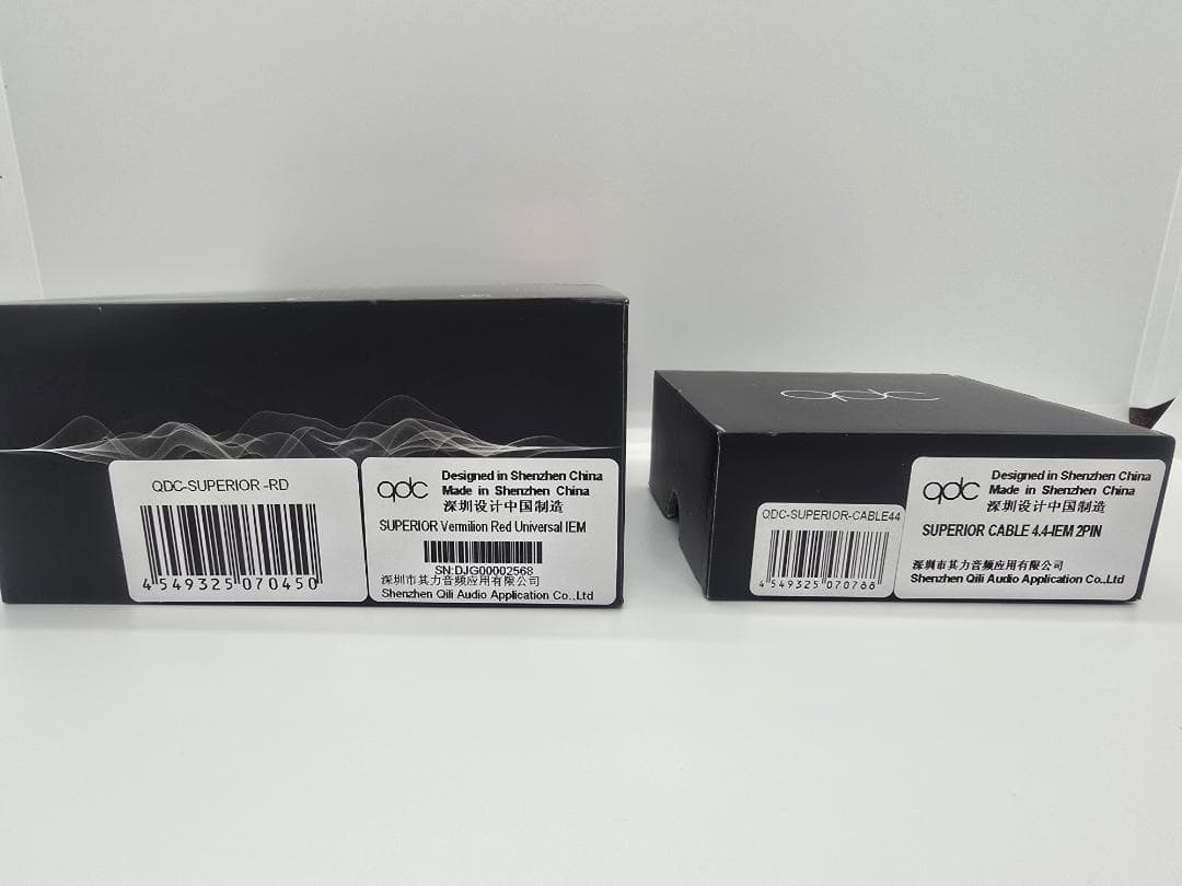 qdc SUPERIOR Vermilion Red ＋4.4mm純正リケーブル
