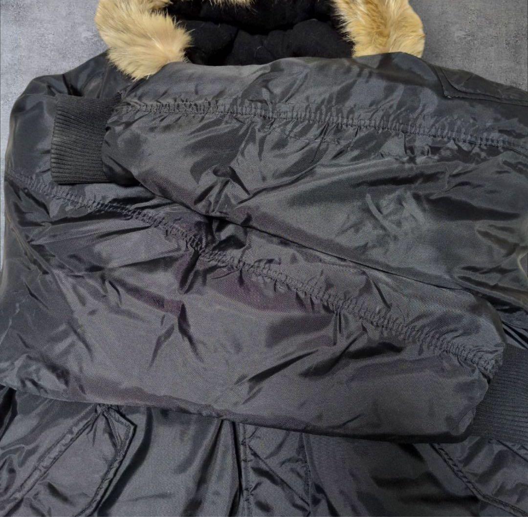 SEAN JOHN リアルファー N-2B フライトジャケット ダウン80%入