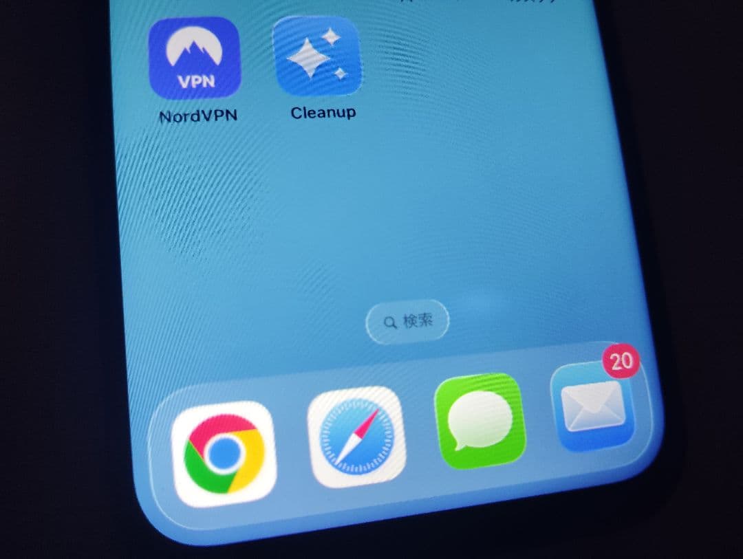 iPhone　12　mini　128GB　透明ケース付き　赤