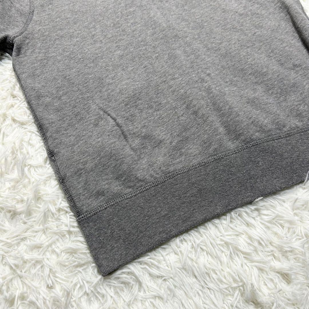 未使用級 ポロラルフローレン ジップパーカー 裏起毛 ポニー グレー 白 L