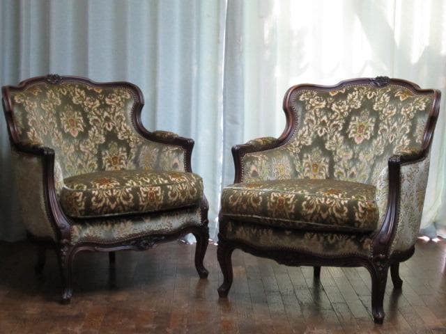 カリモク domani ドマーニ Louis XV 1人掛け ソファ 定価46万