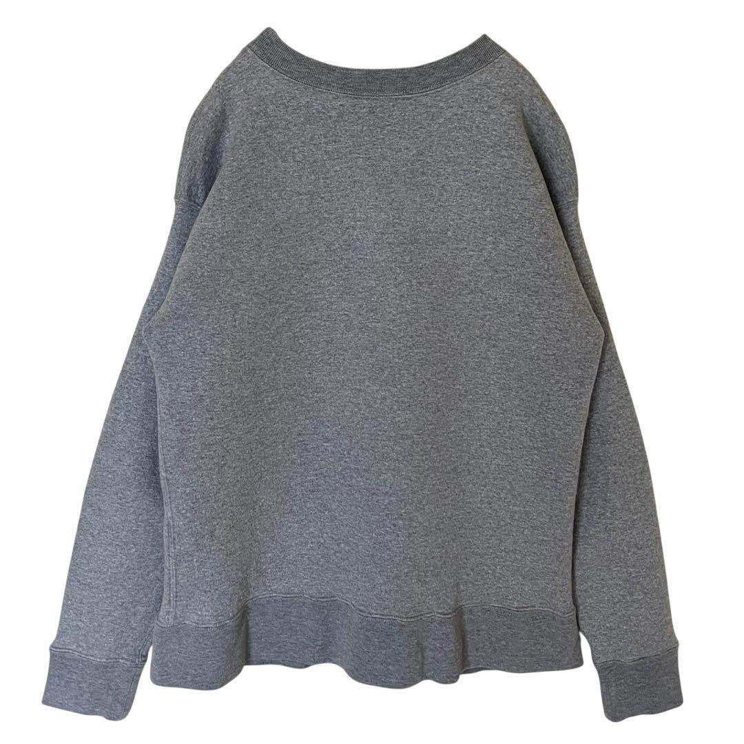 美品 AURALEE 4 BACK WOOL SWEAT BIG P/O グレー