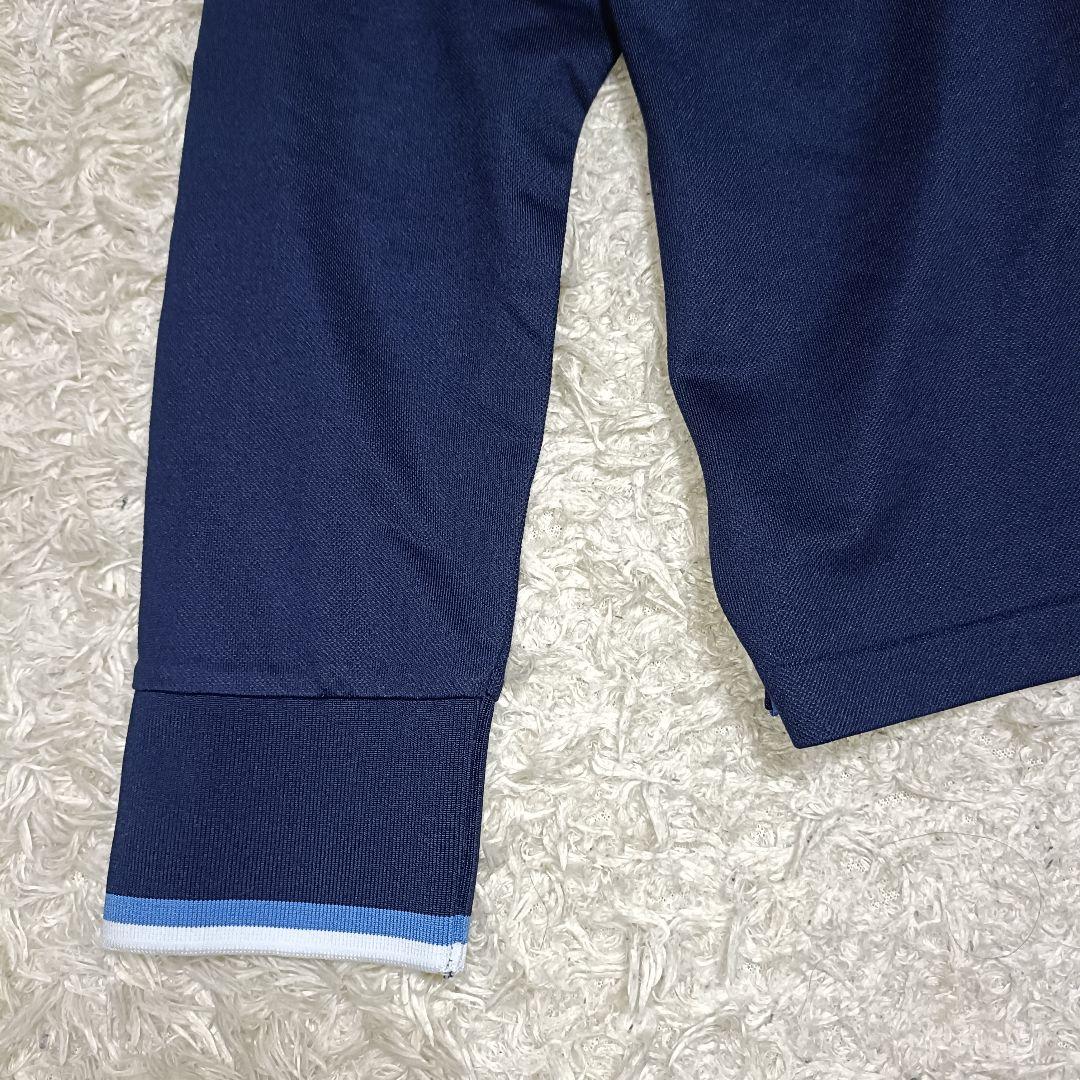 【新品】RLX ラルフローレン ロングスリーブ ポロシャツ ロゴ刺繍 ネイビー