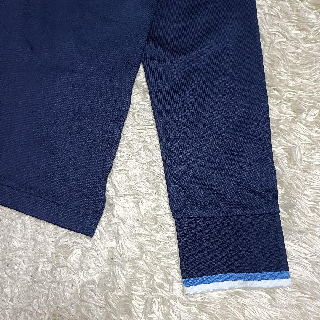 【新品】RLX ラルフローレン ロングスリーブ ポロシャツ ロゴ刺繍 ネイビー