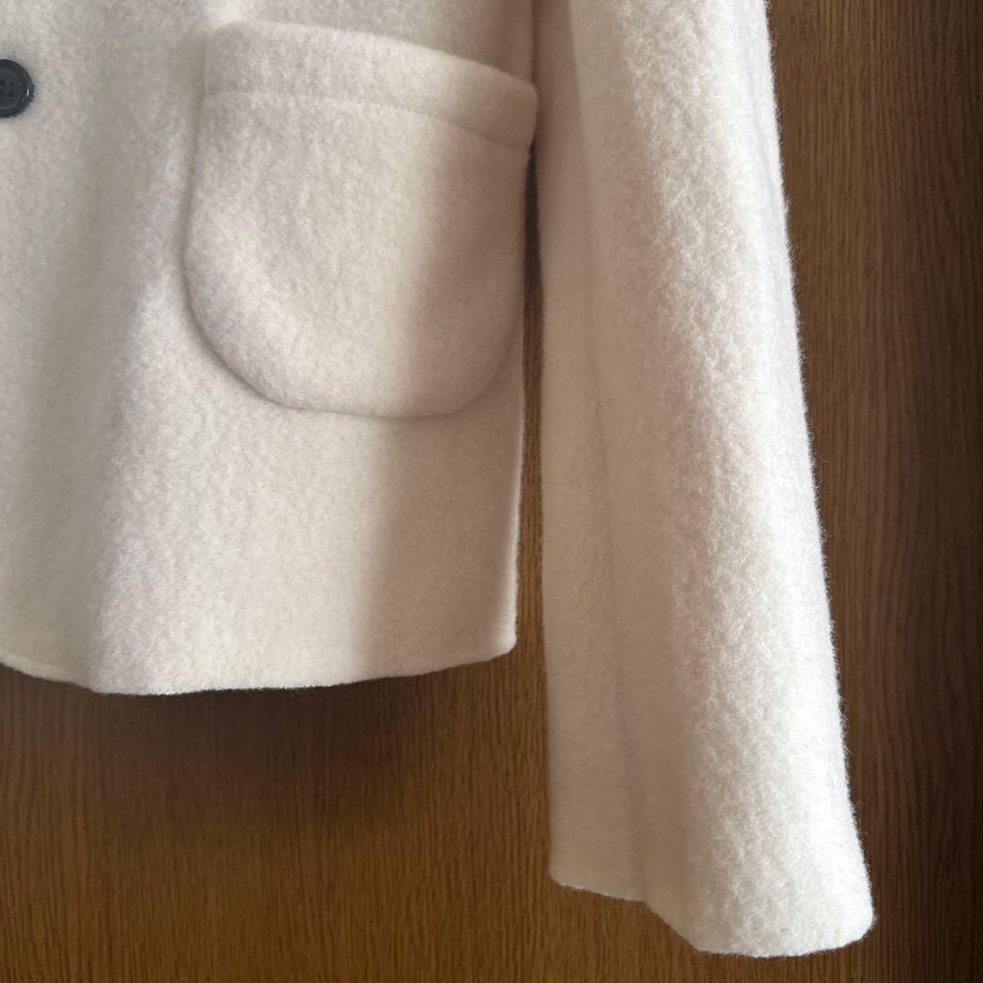 オールドマンズテーラー　フェルトニット　ジャケット　アイボリー