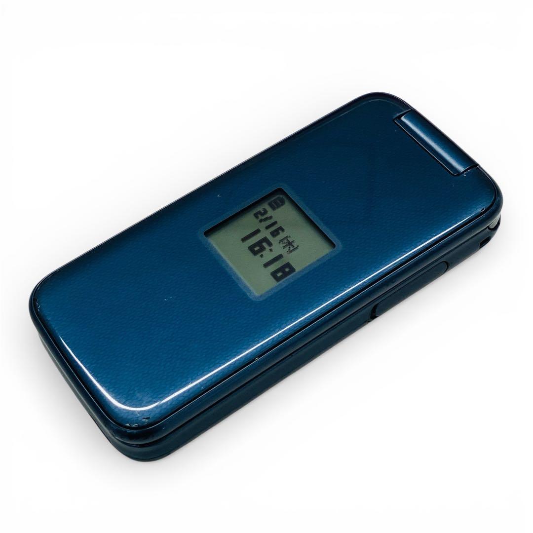 【動作確認済】docomo らくらくホン F-01M ネイビー 本体 判定〇