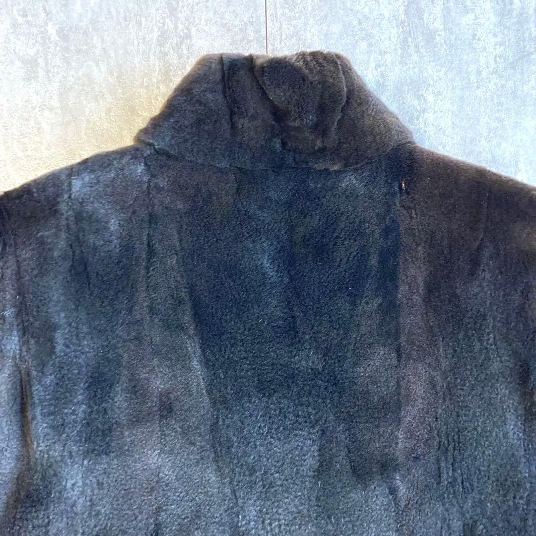 ☆SAGA MINK リアルファーコート Nakamura fur 15 黒