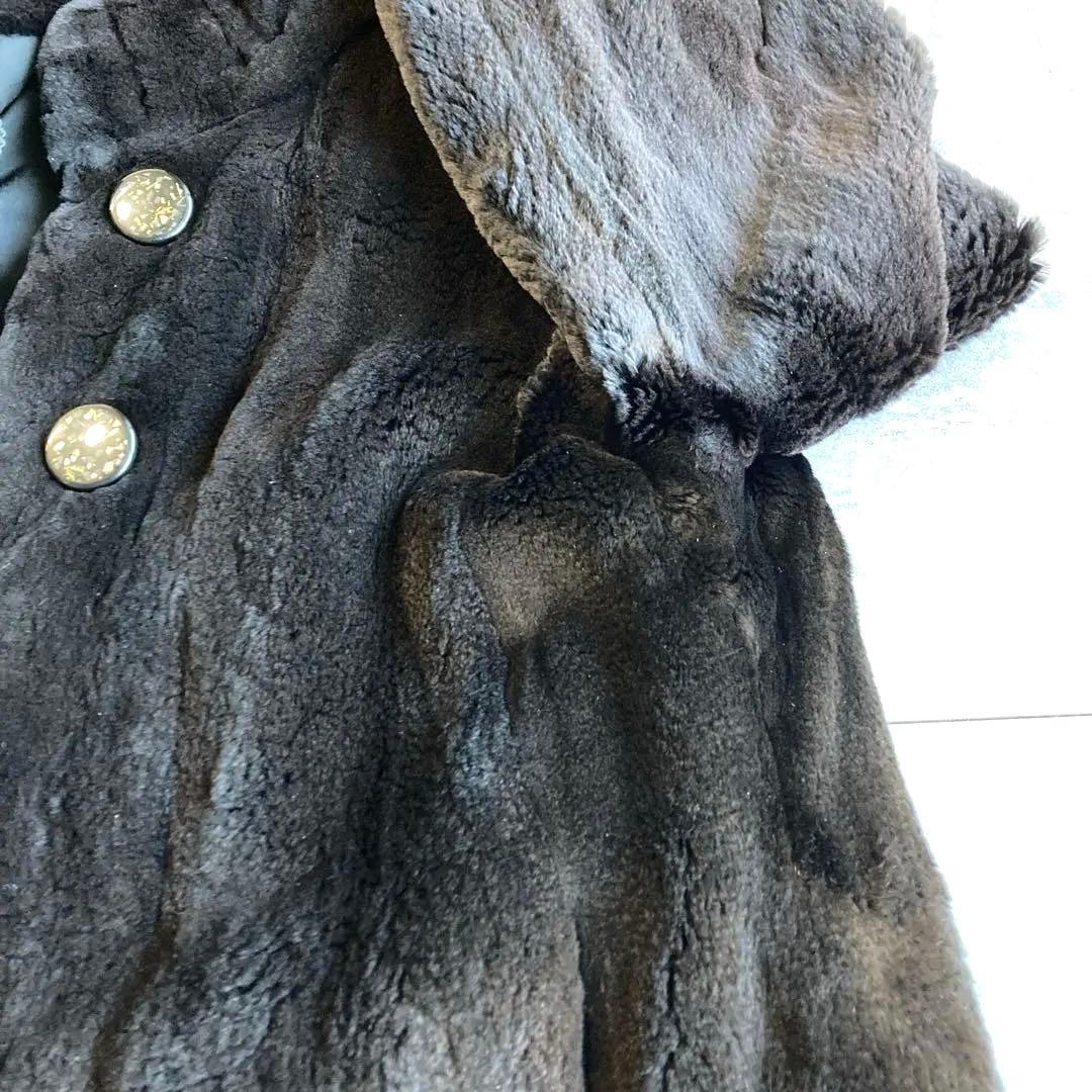 ☆SAGA MINK リアルファーコート Nakamura fur 15 黒